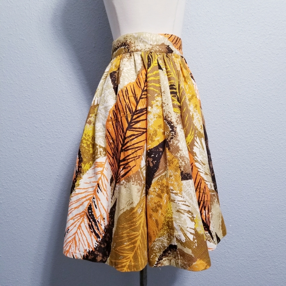 Tracy Feith glam retro hippie boho print skirt 9 - Picture 3 of 6